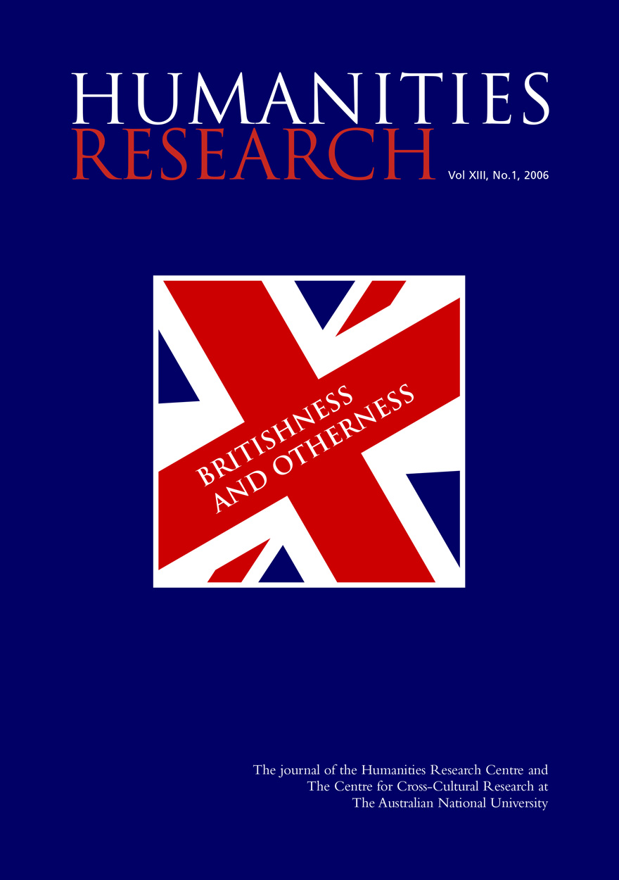 Humanities Research: Volume XIII. No. 1. 2006