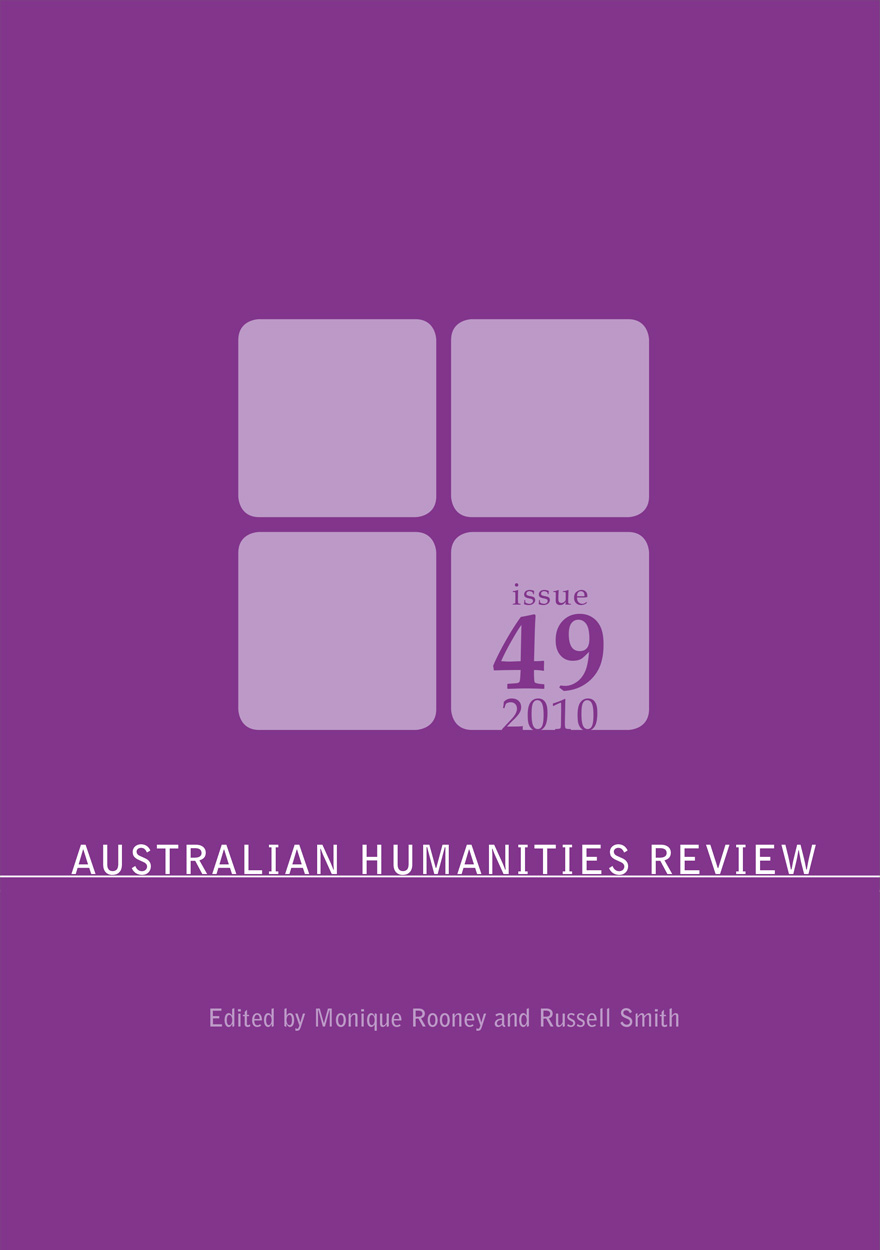 Australian Humanities Review: Issue 49, 2010