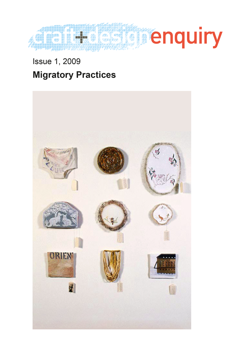 craft + design enquiry: issue 1, 2009
