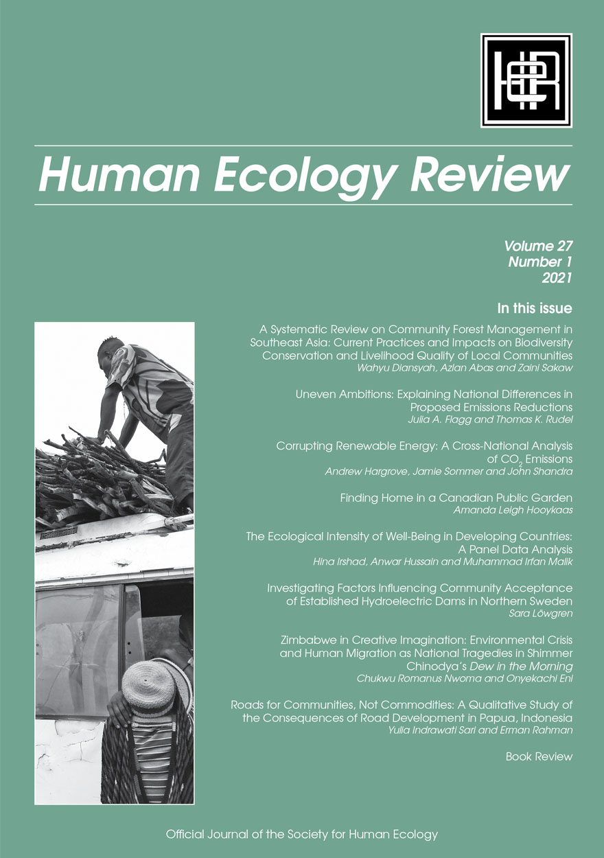 Human Ecology Review: Volume 27, Number 1