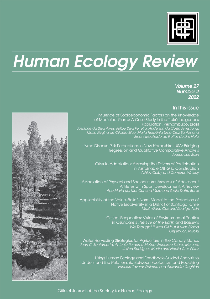 Human Ecology Review: Volume 27, Number 2