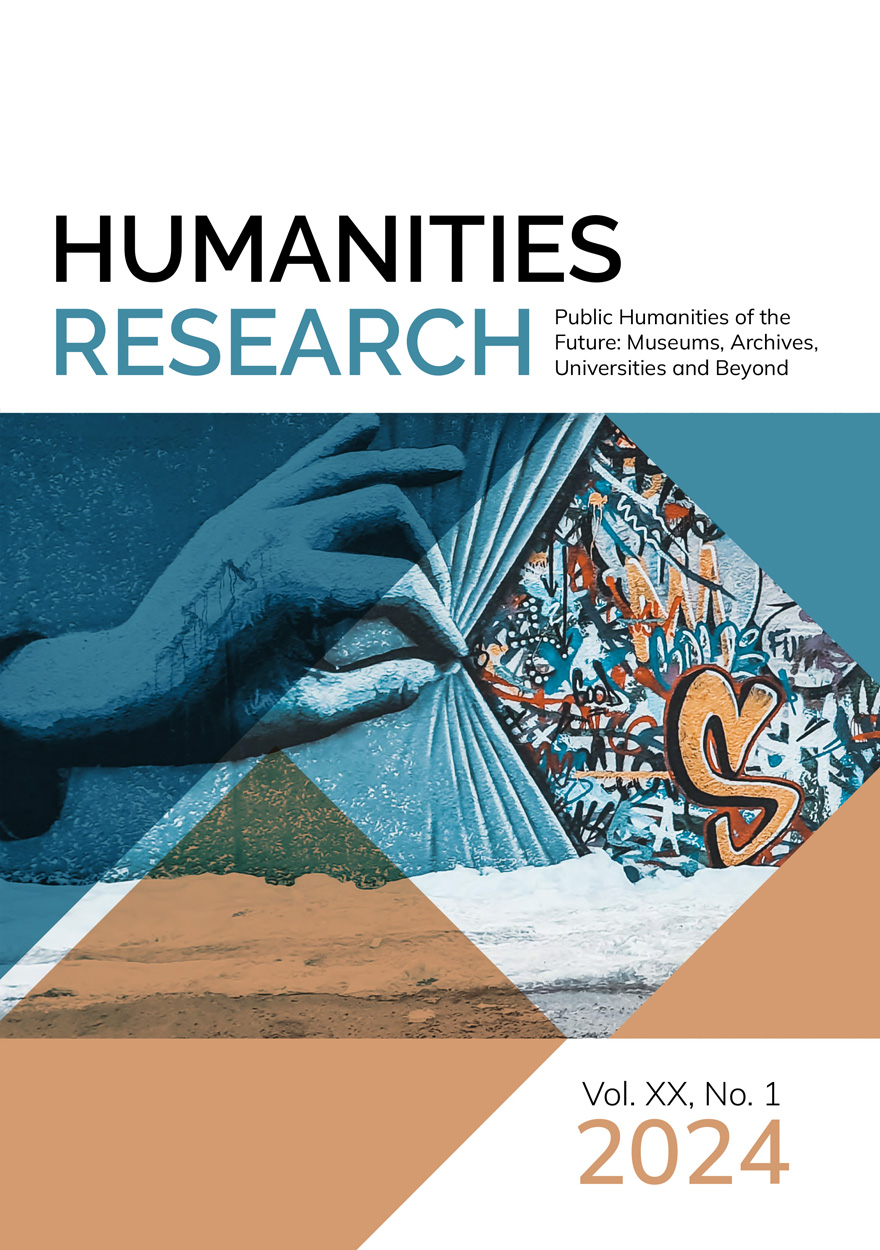 Humanities Research: Volume XX, Number 1, 2023