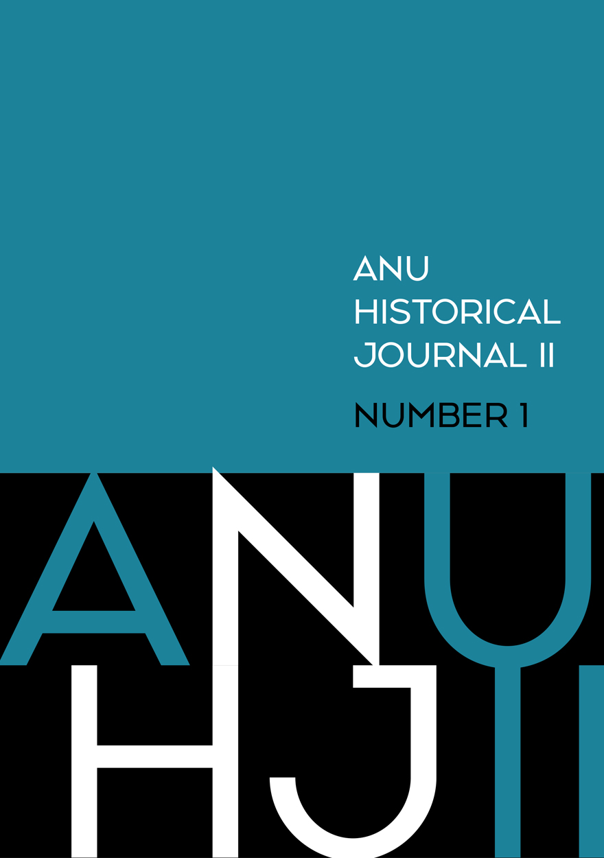 ANU Historical Journal II: Number 1