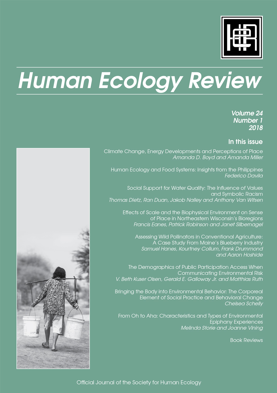 Human Ecology Review: Volume 24, Number 1